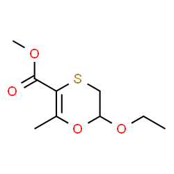 1,4-Oxathiin-3-carboxylicacid,6-ethoxy-5,6-dihydro-2-methyl-,methylester(9CI)结构式