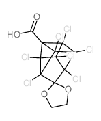 Spiro[1,3-dioxolane-2,7'-pentacyclo[4.3.0.02,5.03,9.04,7]nonane]-2'-carboxylicacid, 1',3',4',5',6',8',9'-heptachloro- structure