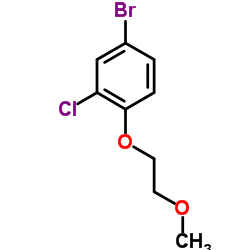 4-Bromo-2-chloro-1-(2-methoxyethoxy)benzene Structure