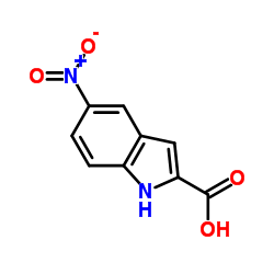 5-NITRO-1H-INDOLE-2-CARBOXYLIC ACID structure