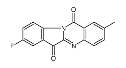 8-fluoro-2-methylindolo[2,1-b]quinazoline-6,12-dione结构式