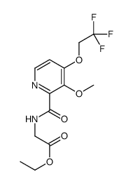 GLYCINE, N-[[3-METHOXY-4-(2,2,2-TRIFLUOROETHOXY)-2-PYRIDINYL]CARBONYL]-, ETHYL ESTER structure