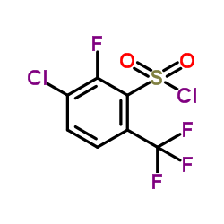 3-Chloro-2-fluoro-6-(trifluoromethyl)benzenesulfonyl chloride Structure