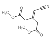 Pentanedioic acid,3-(cyanomethylene)-, 1,5-dimethyl ester Structure