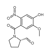 (S)-1-(4-hydroxy-5-methoxy-2-nitrobenzoyl)pyrrolidine-2-carbaldehyde结构式