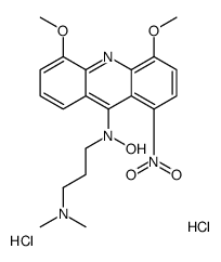 N-(4,5-dimethoxy-1-nitro-acridin-9-yl)-N-(3-dimethylaminopropyl)hydrox ylamine dihydrochloride结构式