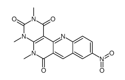 2,4,5-trimethyl-9-nitro-1,2,3,4,5,6-hexahydrobenzo[b]pyrimido[4,5-h][1,6]naphthyridine-1,3,6-trione结构式