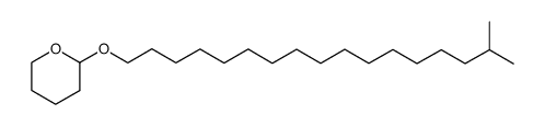 16-methyl-1-(2-tetrahydropyranyloxy)heptadecane Structure