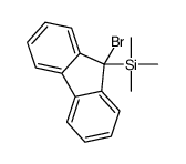(9-bromofluoren-9-yl)-trimethylsilane结构式