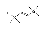 trans-trimethylsilyl-4 methyl-2 butene-3 ol-2 Structure