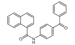 N-(4-benzoylphenyl)naphthalene-1-carboxamide结构式