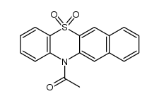 12-acetyl-12H-benzo[b]phenothiazine 5,5-dioxide结构式