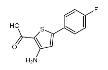 3-amino-5-(4-fluorophenyl)thiophene-2-carboxylic acid Structure