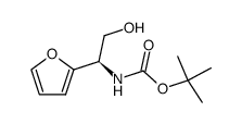 tert-butyl 1-(furan-2-yl)-2-hydroxyethylcarbamate结构式