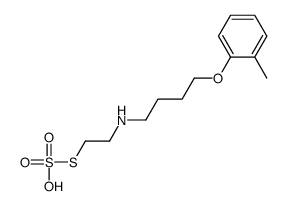 2-[4-(o-Tolyloxy)butyl]aminoethanethiol sulfate结构式