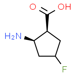 Cyclopentanecarboxylic acid, 2-amino-4-fluoro-, (1R,2S)-rel-[partial]- (9CI) structure