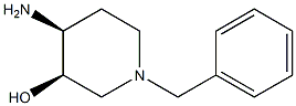 (3R,4S)-4-Amino-1-benzyl-piperidin-3-ol结构式