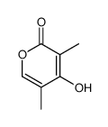 4-hydroxy-3,5-dimethylpyran-2-one结构式
