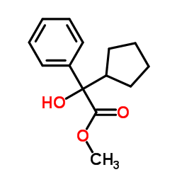 2-环戊基-2-羟基苯乙酸甲酯结构式