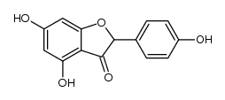 4,6-dihydroxy-2-(4-hydroxyphenyl)benzofuran-3(2H)-one结构式