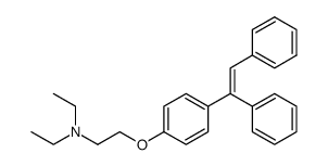 2-[4-(1,2-diphenylethenyl)phenoxy]-N,N-diethyl-ethanamine Structure