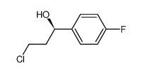 (R)-3-chloro-1-(4-fluorophenyl)-1-propanol结构式
