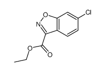 6-Chloro-benzo[d]isoxazole-3-carboxylic acid ethyl ester Structure