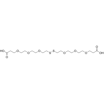 Acid-PEG3-SS-PEG3-acid结构式