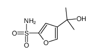 4-(2-hydroxypropan-2-yl)furan-2-sulfonamide structure