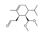 [(1R,5R,6R)-6-dimethoxymethyl-5-isopropyl-2-methyl-cyclohex-2-enyl]-acetaldehyde结构式