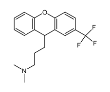 Dimethyl-[3-(2-trifluoromethyl-9H-xanthen-9-yl)-propyl]-amine结构式