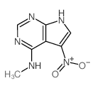 7H-Pyrrolo[2,3-d]pyrimidin-4-amine,N-methyl-5-nitro- Structure