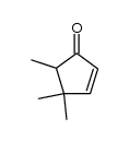 4,4,5-trimethylcyclopent-2-en-1-one Structure