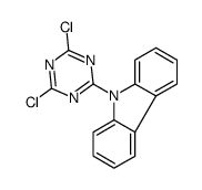 9-(4,6-dichloro-1,3,5-triazin-2-yl)carbazole structure