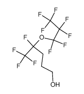 4,5,5,5-Tetrafluoro-4-(heptafluoropropoxy)pentan-1-ol结构式