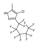 4-chloro-5-methyl-3-(1,1,2,2,3,3,4,4,5,5,5-undecafluoropentyl)-1H-pyrazole Structure