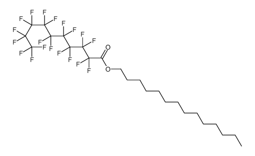 tetradecyl 2,2,3,3,4,4,5,5,6,6,7,7,8,8,9,9,10,10,10-nonadecafluorodecanoate Structure