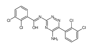 3-(2,3-Dichlorobenzamido)Lamotrigine Structure