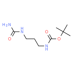 Carbamic acid, [3-[(aminocarbonyl)amino]propyl]-, 1,1-dimethylethyl ester (9CI) structure