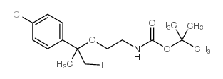 TERT-BUTYL 2-[1-(4-CHLOROPHENYL)-2-IODO-1-METHYLETHOXY]ETHYLCARBAMATE structure