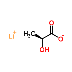 Lithium 2-hydroxypropanoate structure