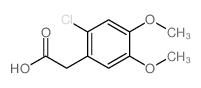 Benzeneacetic acid,2-chloro-4,5-dimethoxy-结构式
