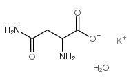 dl-asparagine, potassium salt monohydrate Structure