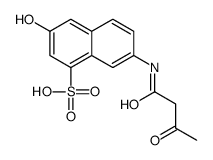 7-[(1,3-dioxobutyl)amino]-3-hydroxynaphthalene-1-sulphonic acid结构式