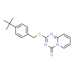 2-([4-(TERT-BUTYL)BENZYL]SULFANYL)-4H-PYRIDO[1,2-A][1,3,5]TRIAZIN-4-ONE Structure