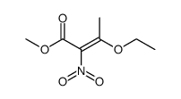 methyl 3-ethoxy-2-nitrocrotonate Structure