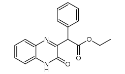 ethyl (3,4-dihydro-3-oxo-2-quinoxalinyl)phenyl acetate结构式