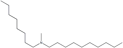 N-methyl-N-octyldecylamine structure