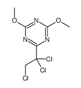 2,4-dimethoxy-6-(1,1,2-trichloroethyl)-1,3,5-triazine结构式