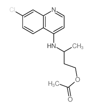 1-Butanol,3-[(7-chloro-4-quinolinyl)amino]-, 1-acetate结构式